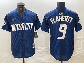 Jack Flaherty Detroit Tigers navy City Connect jersey