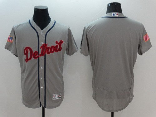Custom Detroit Tigers gray Fashion jersey