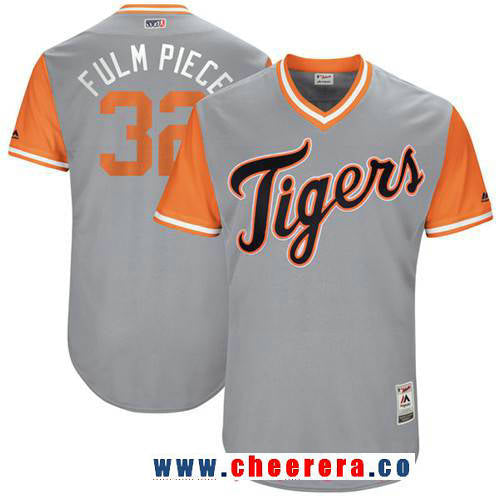 Michael Fulmer Detroit Tigers gray jersey