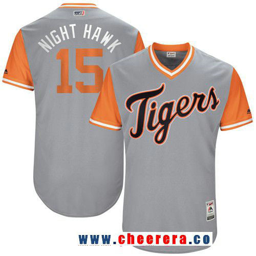 Mikie Mahtook Detroit Tigers gray jersey