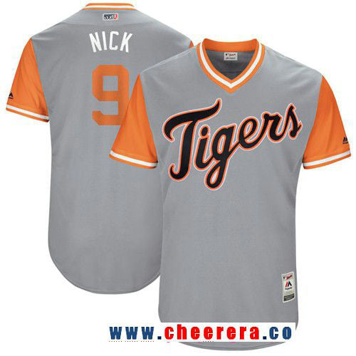 Nicholas Castellanos Detroit Tigers gray jersey