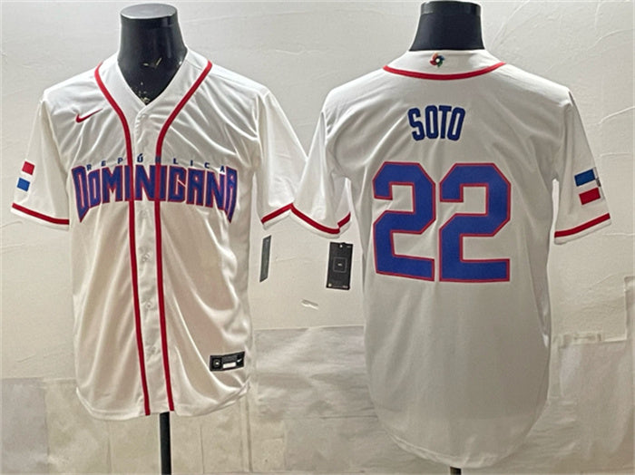 Juan Soto Dominican Republic Baseball white jersey