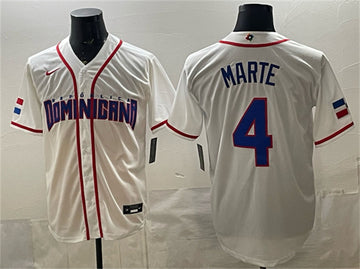Ketel Marte Dominican Republic Baseball white jersey