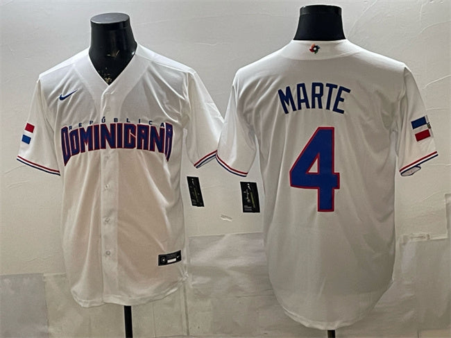 Ketel Marte Dominican Republic Baseball white Classic jersey