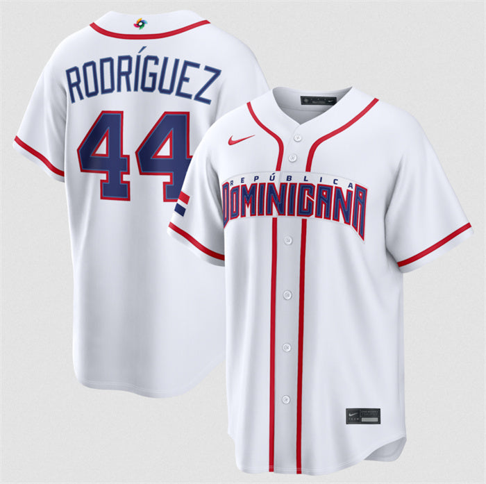 Julio Rodríguez Dominican Republic Baseball white jersey