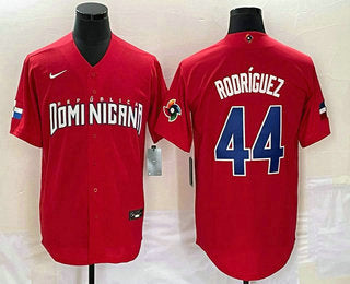 Julio Rodriguez Dominican Republic Baseball red Classic jersey