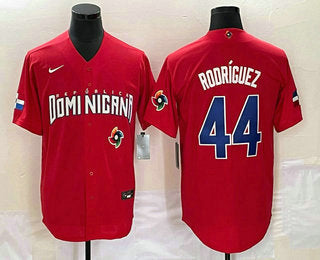 Julio Rodriguez Dominican Republic Baseball red Classic jersey