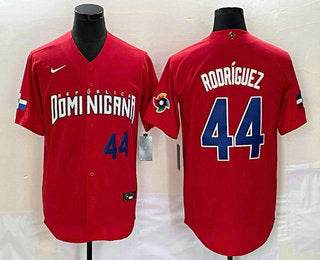 Julio Rodriguez Number Dominican Republic Baseball red Classic jersey