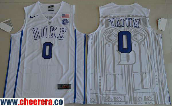 Jayson Tatum Duke Blue Devils white jersey