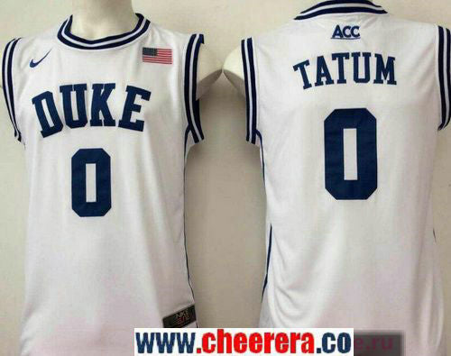 Jayson Tatum Duke Blue Devils white jersey