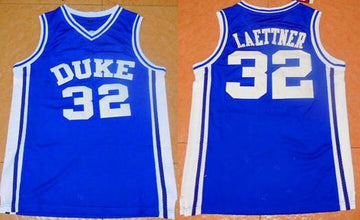 Christian Laettner Duke Blue Devils blue jersey