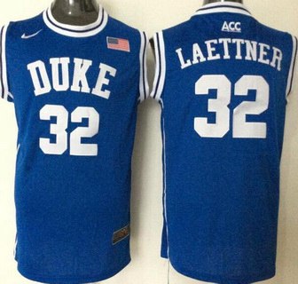 Christian Laettner Duke Blue Devils blue jersey