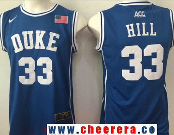Thomas Hill Duke Blue Devils royal jersey
