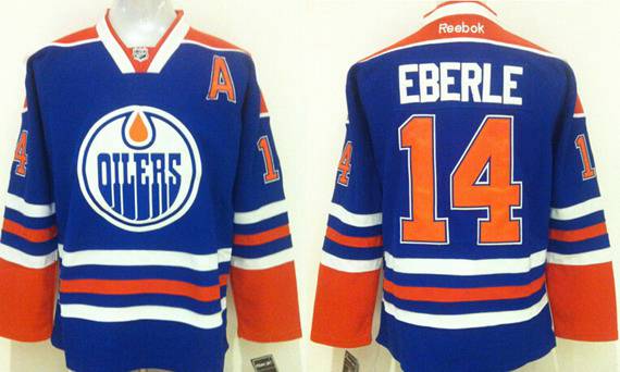 Eberle Reebok Edmonton Oilers royal Home jersey