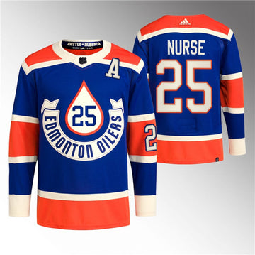 Darnell Nurse Edmonton Oilers royal Heritage jersey