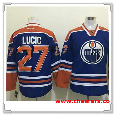 Milan Lucic Edmonton Oilers royal jersey