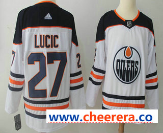 Milan Lucic Edmonton Oilers white jersey