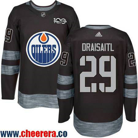 Leon Draisaitl Edmonton Oilers black jersey