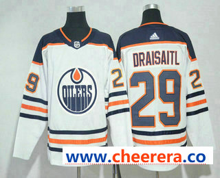 Leon Draisaitl Edmonton Oilers white jersey