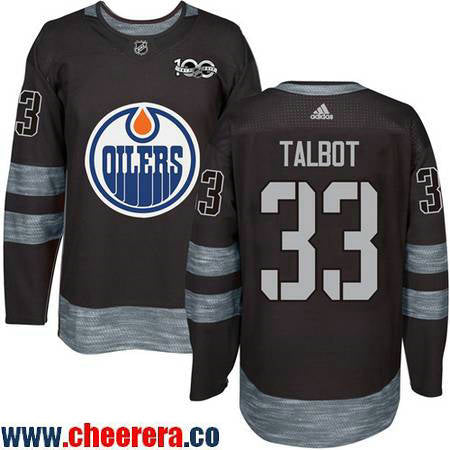 Cam Talbot Edmonton Oilers black jersey