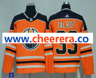 Cam Talbot Edmonton Oilers orange Home jersey
