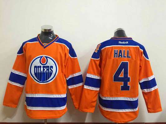 Taylor Hall Edmonton Oilers orange jersey