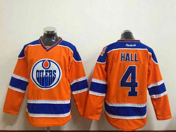 Taylor Hall Edmonton Oilers orange jersey