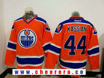 Zack Kassian Edmonton Oilers orange jersey