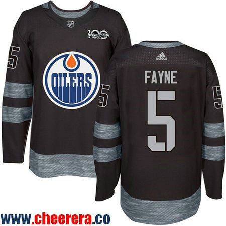 Mark Fayne Edmonton Oilers black jersey