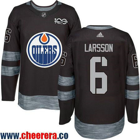 Adam Larsson Edmonton Oilers black jersey
