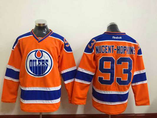 Ryan Nugent-Hopkins Edmonton Oilers orange jersey