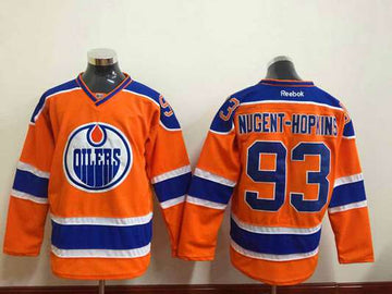Ryan Nugent-Hopkins Edmonton Oilers orange jersey