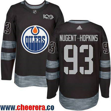 Ryan Nugent-Hopkins Edmonton Oilers black jersey
