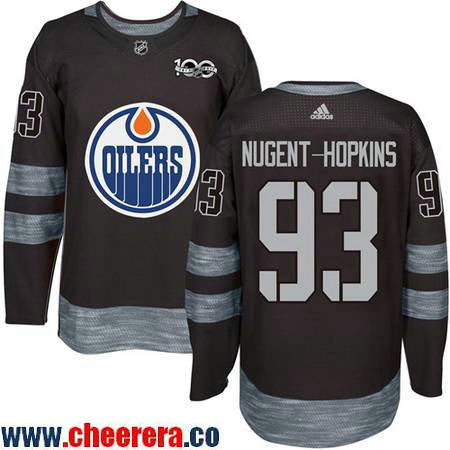 Ryan Nugent-Hopkins Edmonton Oilers black jersey