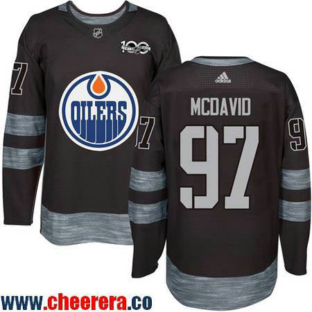 Connor McDavid Edmonton Oilers black jersey