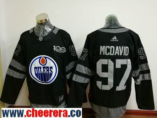 Connor McDavid Edmonton Oilers black jersey
