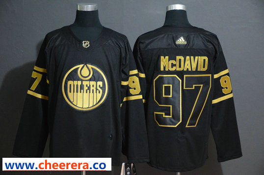 Connor McDavid Edmonton Oilers black jersey
