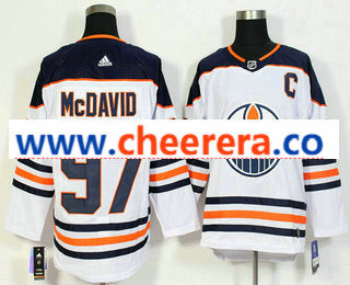 Connor McDavid C Patch Edmonton Oilers white jersey
