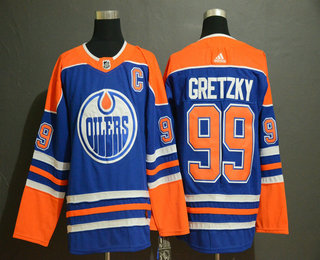 Wayne Gretzky Edmonton Oilers royal Home jersey
