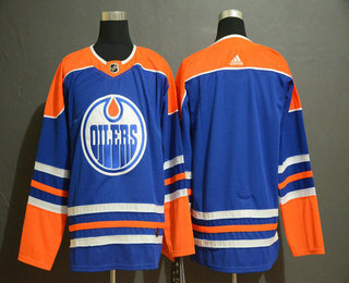 Blank Royal Edmonton Oilers blue Home jersey
