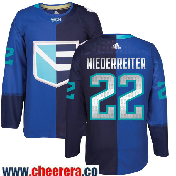 Nino Niederreiter Adidas Team Europe royal jersey