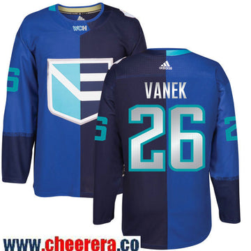 Thomas Vanek Adidas Team Europe royal jersey