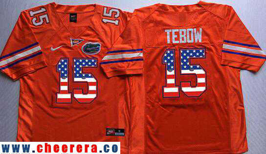Tim Tebow Florida Gators orange Fashion jersey