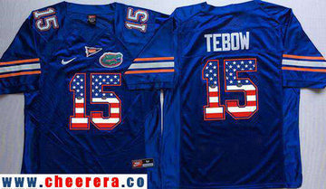Tim Tebow Florida Gators royal Fashion jersey