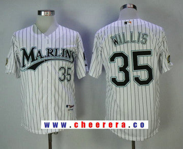 Dontrelle Willis Miami Marlins white Throwback jersey