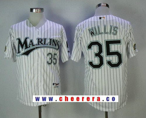 Dontrelle Willis Miami Marlins white Throwback jersey