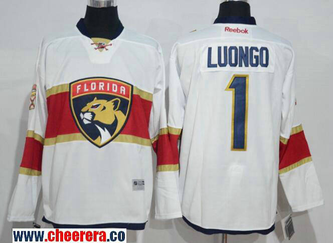 Roberto Luongo Florida Panthers white Away jersey