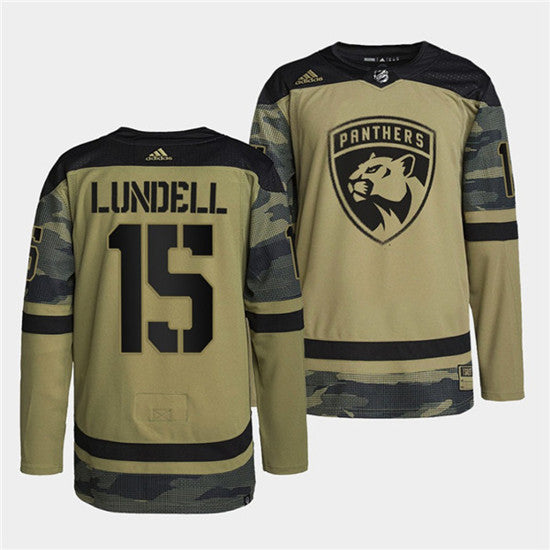 Anton Lundell Florida Panthers camo Camo jersey