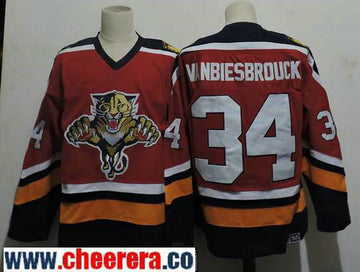 John Vanbiesbrouck Florida Panthers red Throwback jersey