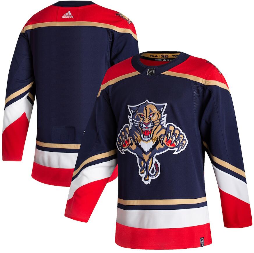Custom Florida Panthers navy Reverse Retro jersey